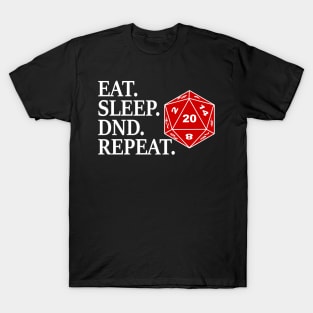 DND Eat Sleep Dnd Repeat T-Shirt